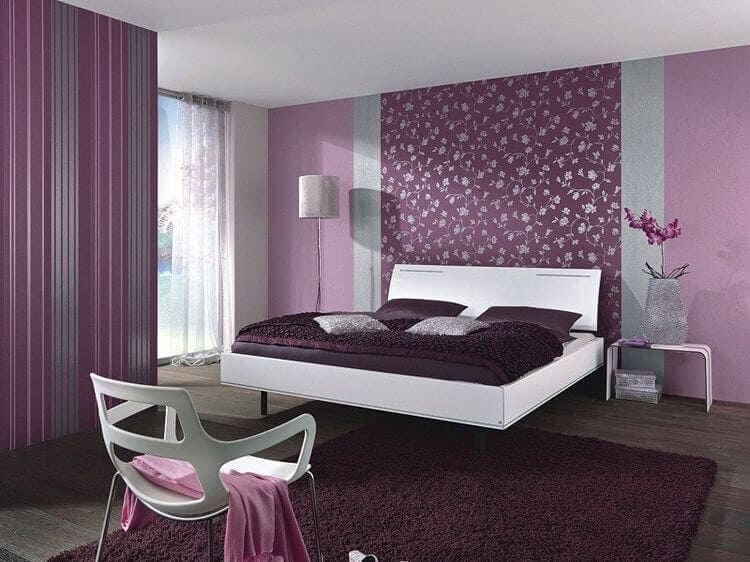 Фиолетовая спальня: варианты современного дизайна