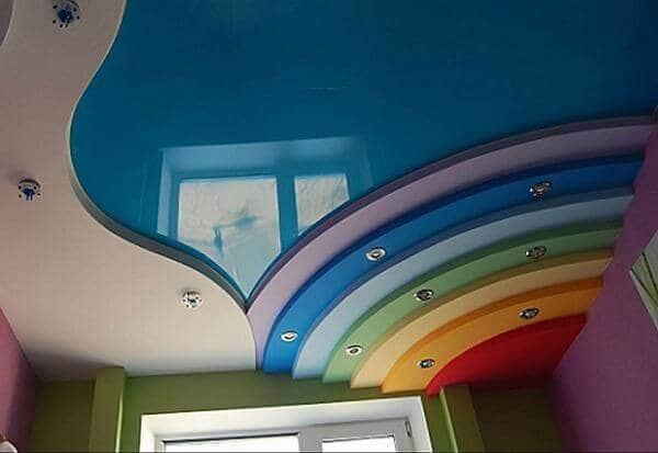 Натяжные потолки в детской комнате - Фото